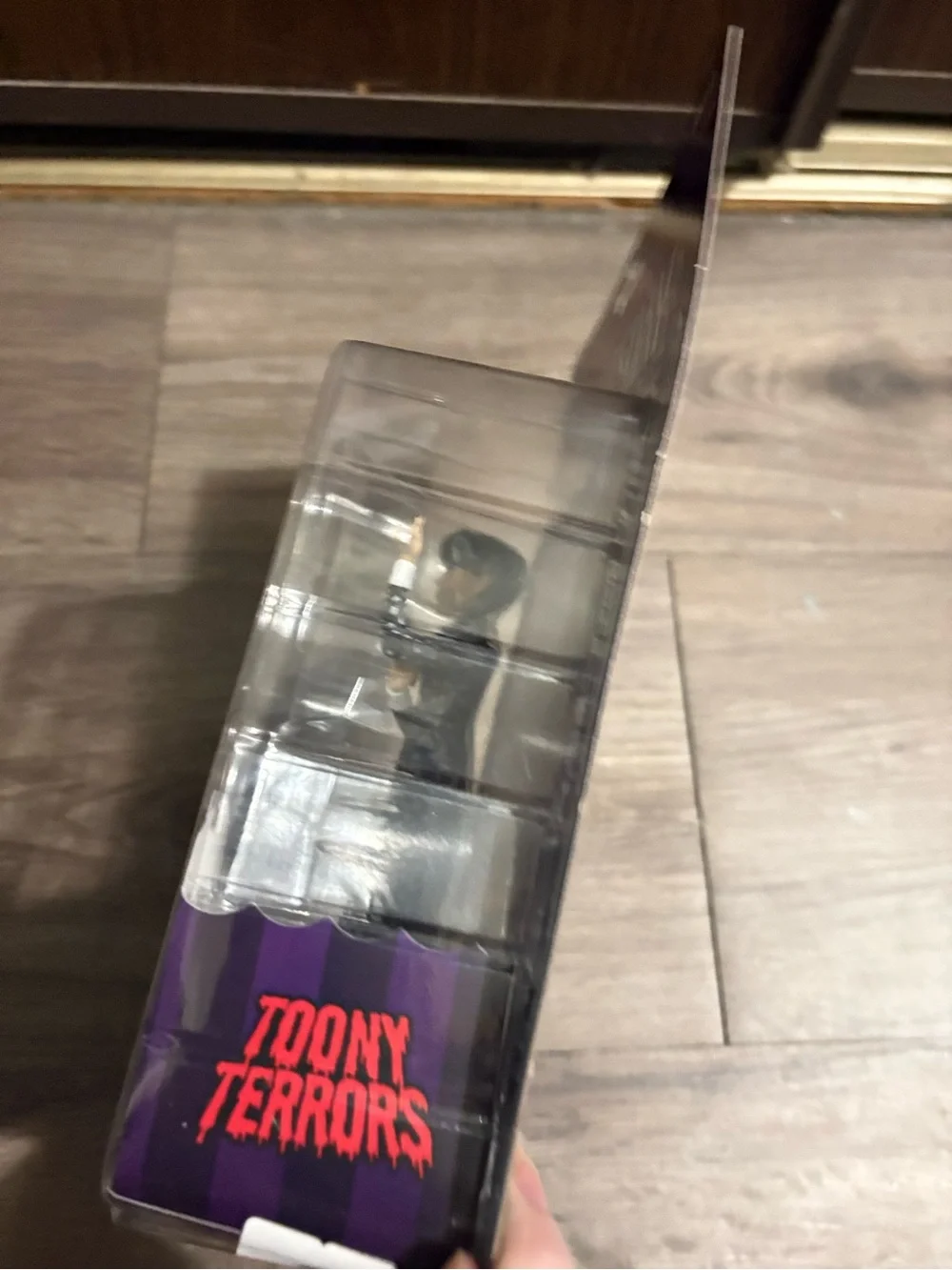 NECA Toony Terrors Wednesday Addams Figure - Black & White dotted dress